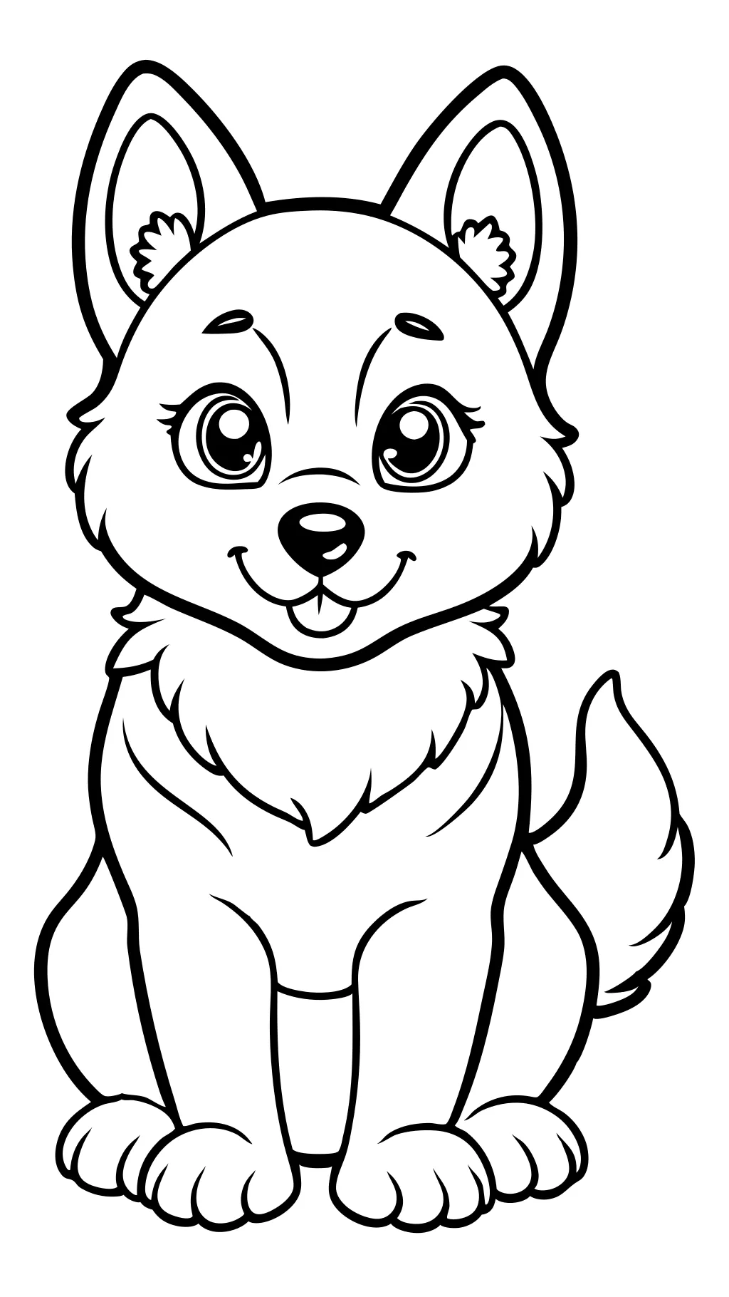 husky puppy coloring pages